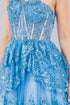 Lace One-Shoulder Tiered Skirt Cocktail Dress for Women 4/XS-16/3X